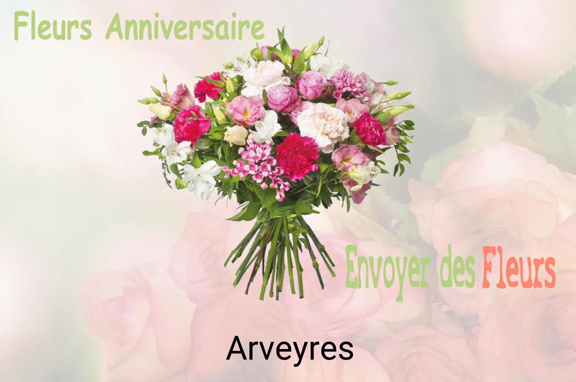 Bouquet de fleurs d’anniversaire livré à Arveyres